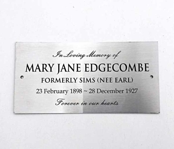 Commemorative Plaque Custom Engraved Stainless Steel 300 x 450mm ...